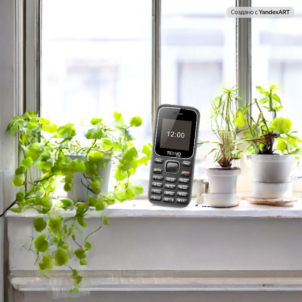 Texno Max A1 Mini — кнопочный мобильный телефон, 500 мАч, 3G, черный — фото 1