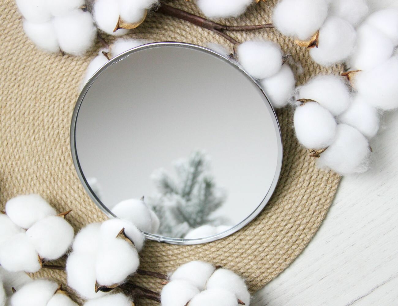 Подсвечник-блюдце обен рондель металл стекло серебряный 15 см Koopman International ACC681530-1