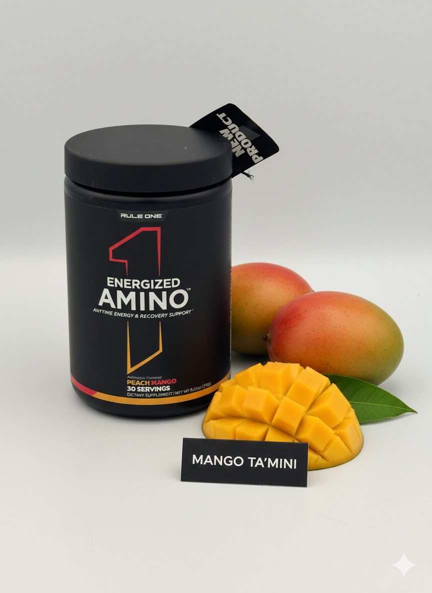 RULE1 energized Amino 30serv peach mango вкус пеач манго аминокислоты