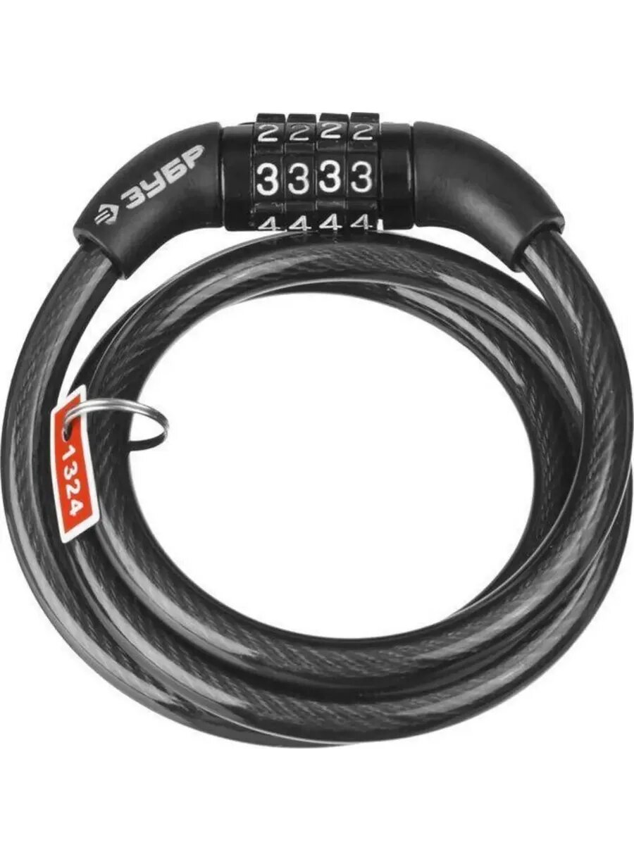 Замок тросовый для велосипедов 37267-120 120см, кодовый