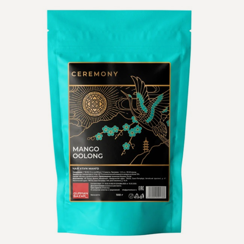 Изображение товара Китайский зеленый чай Ceremony манговый улун (оолонг) 100 г, Россия