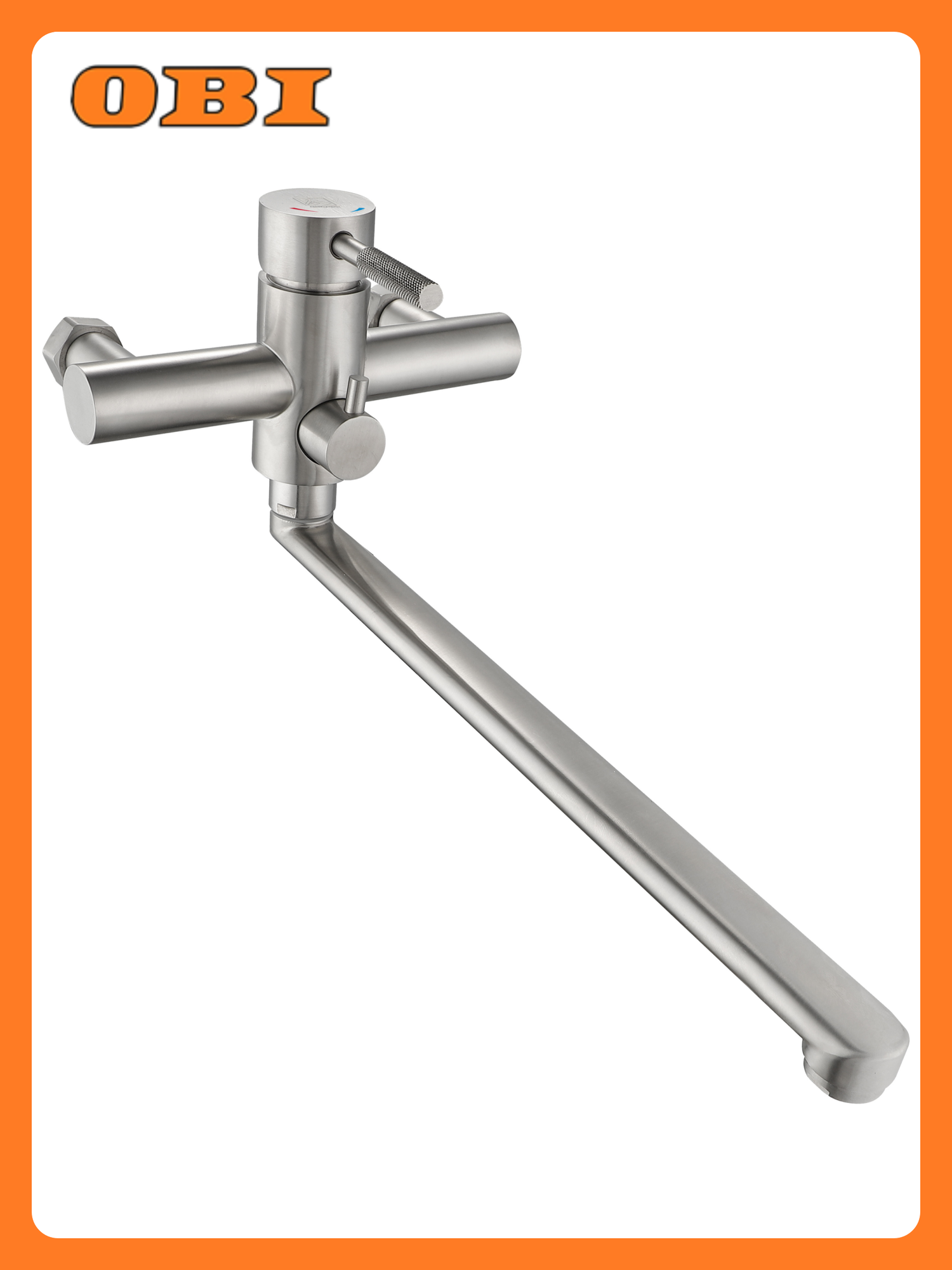 Смеситель для ванны 35-L35/D с душевым гарнитуром нержавеющая сталь