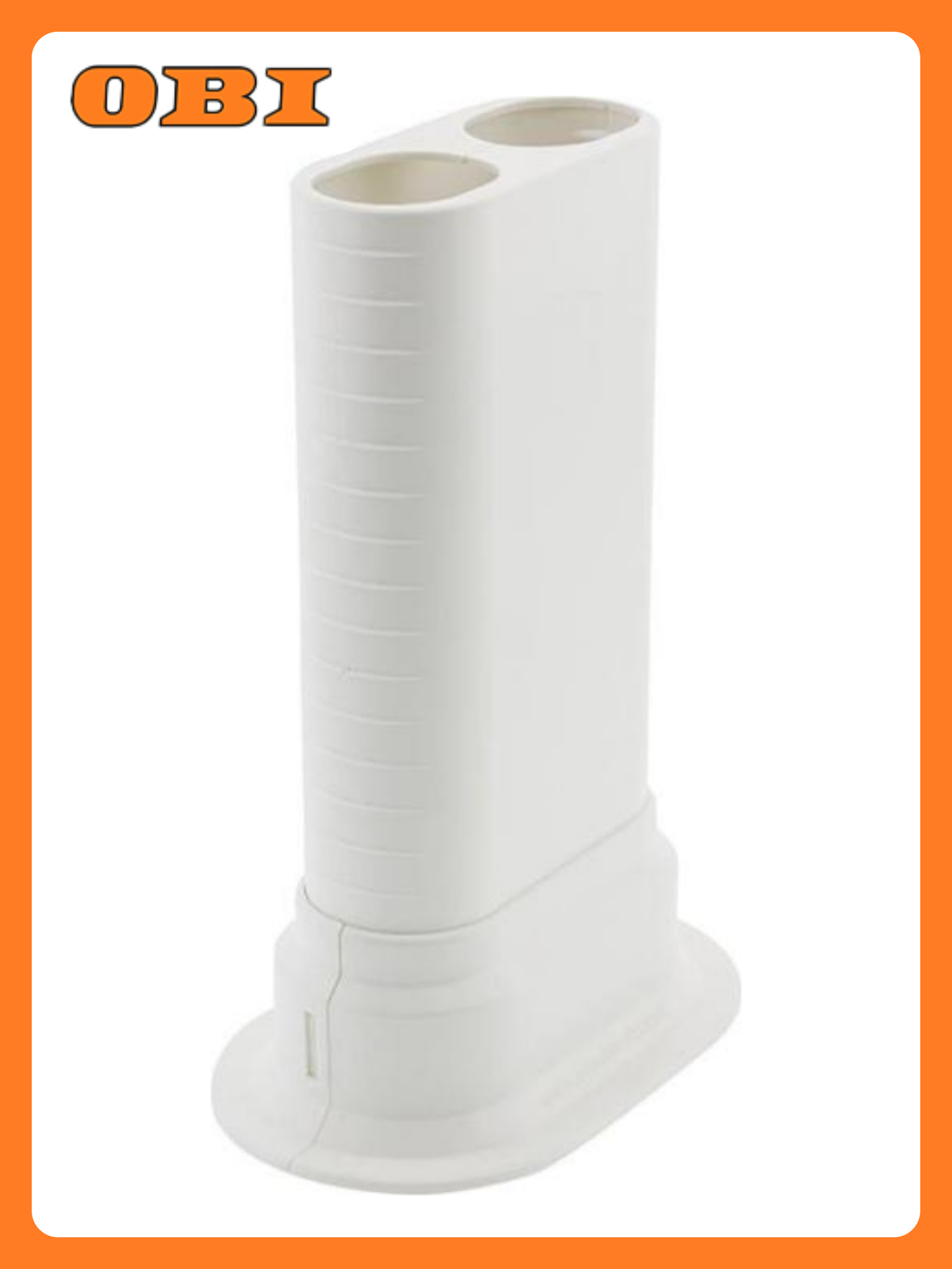 Декоративная накладка для труб отопления LEBENSART S1 латунь  пластик белая