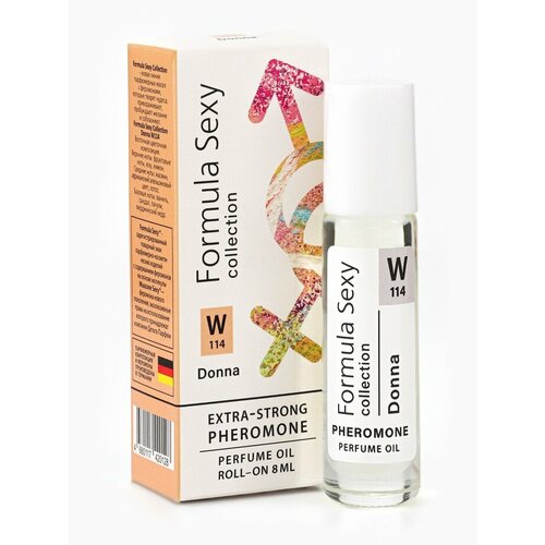 Парфюмерное масло женское с феромонами Formula Sexy Collection Donna W114 8 мл по мотивам Donna Trussardi Trussardi 317₽