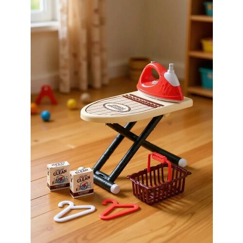 Игровой набор доска для глажения с утюгом 7 предметов вибрация вода 2199₽