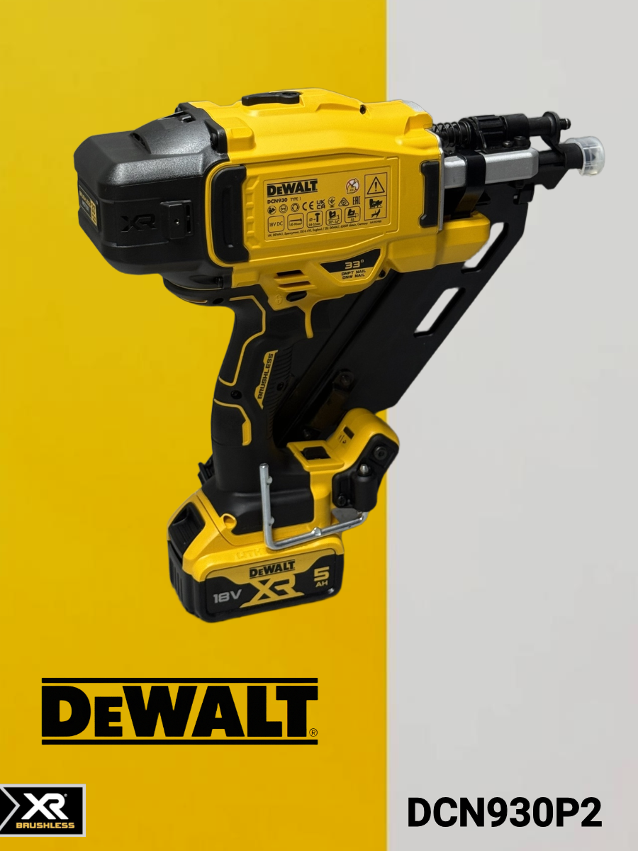 Пистолет гвоздезабивной DeWalt DCN930P2 (нейлер) — фото 1