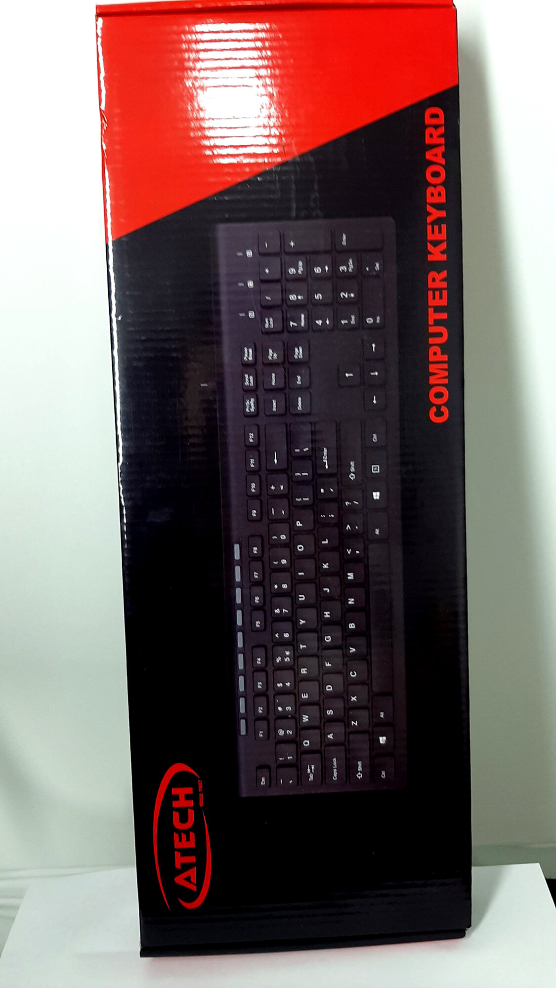 Проводная USB клавиатура Atech K107, полноразмерная с цифровым блоком