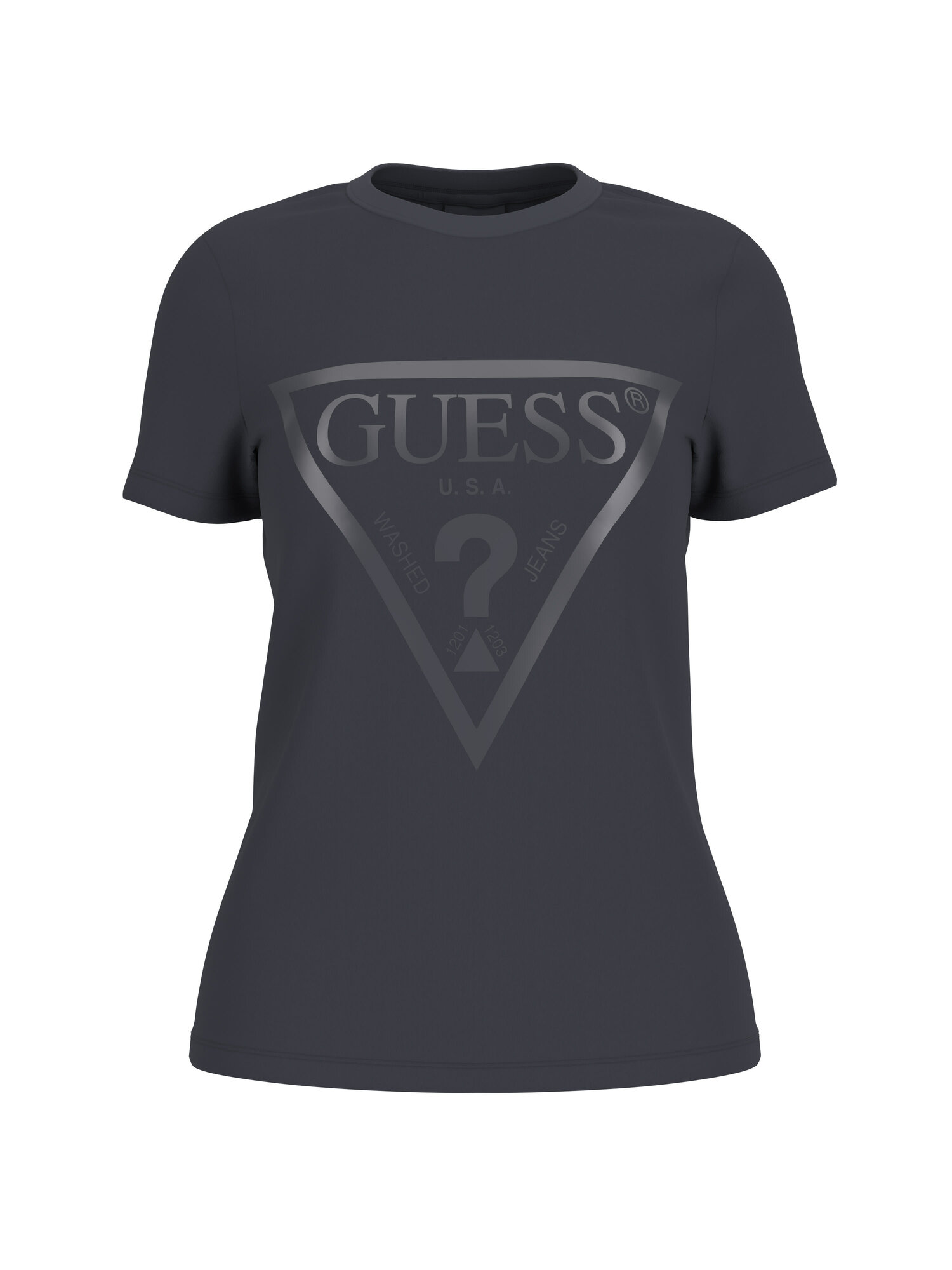 Футболка GUESS Adele SS CN Tee, размер XS, синий — фото 1