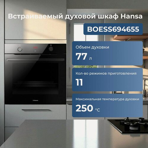 Изображение товара Встраиваемый духовой шкаф Hansa BOESS694655