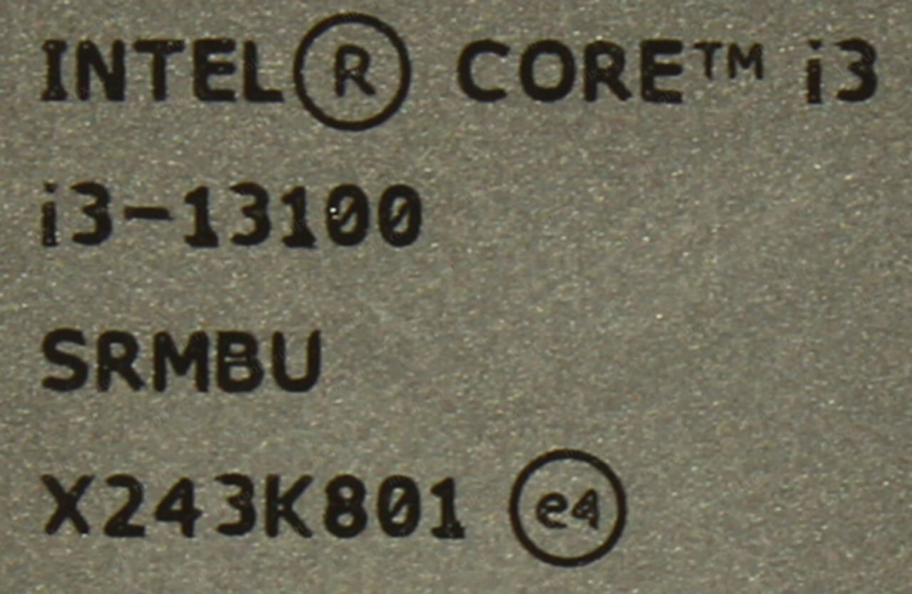 Процессор Intel-Core i3 - 13100, 3.4 GHz, 12MB, oem, LGA1700, Raptor Lake