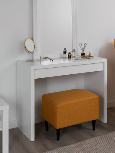 Изображение товара Туалетный стол ГУД лакк Энкель с ящиком, 100x78х40 см, тамбурат, белый