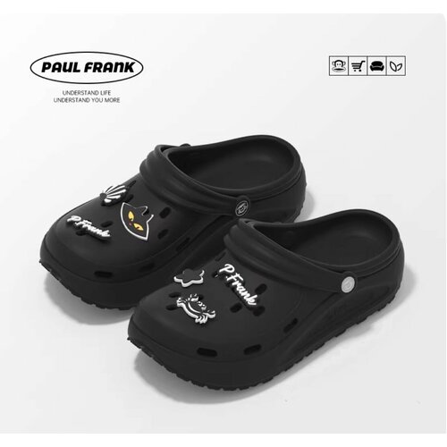 фото Сабо paul frank с джибитсами в стиле краб, размер 41-42, черный