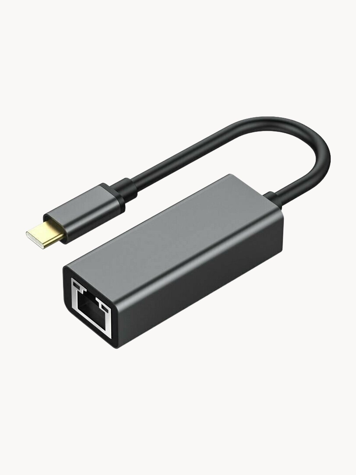 Переходник USB Type C LAN, Ethernet адаптер сетевой, RJ45 Интернет 1000 Мбит/с