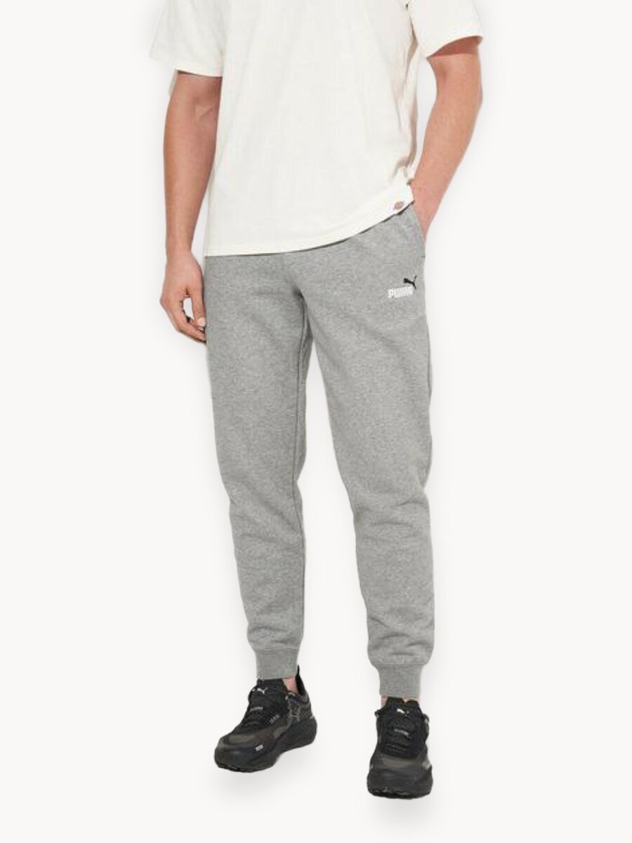 Брюки спортивные PUMA Essentials 2 Colour No.1 Logo, размер L, серый