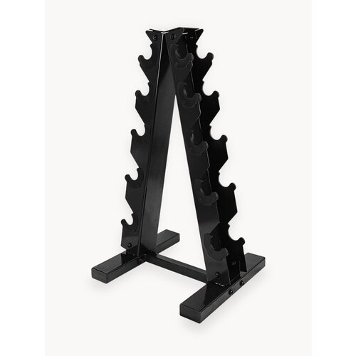 Подставка, стойка для гантелей напольная металлическая на 5 пар, 90 кг