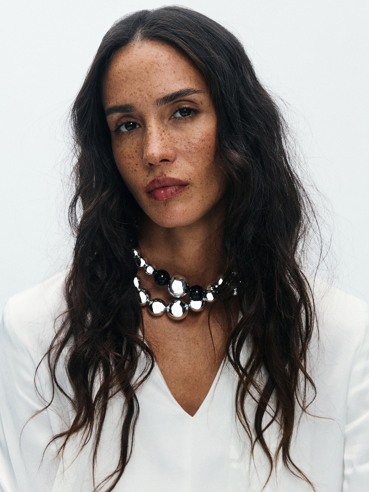 Колье Zarina, 2 шт., серебро