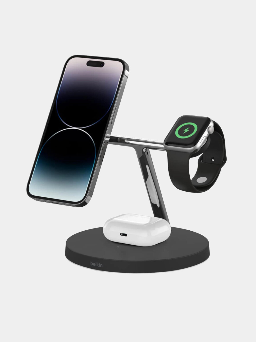 Зарядное устройство Belkin Boost Charge Pro, 3 в 1, Wireless Charger with Magsafe ЧЕРНЫЙ