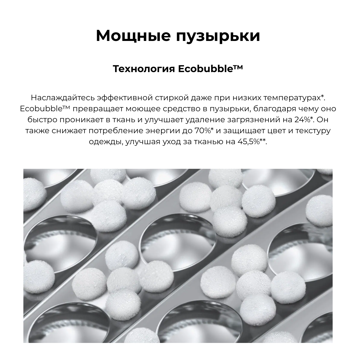 Стиральная машина Samsung WW70AG5S21EELD - фронтальная 7кг, паровая стирка, EcoBubble, инверторный, белый — фото 1