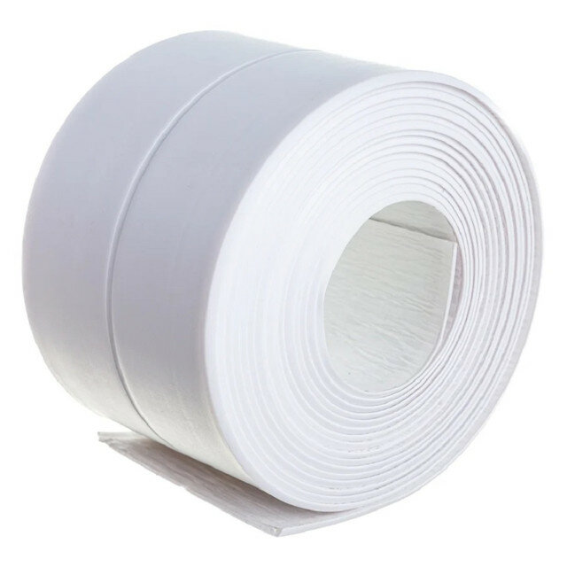 Бордюрная лента самоклеющаяся белая 30х30мм х 335м