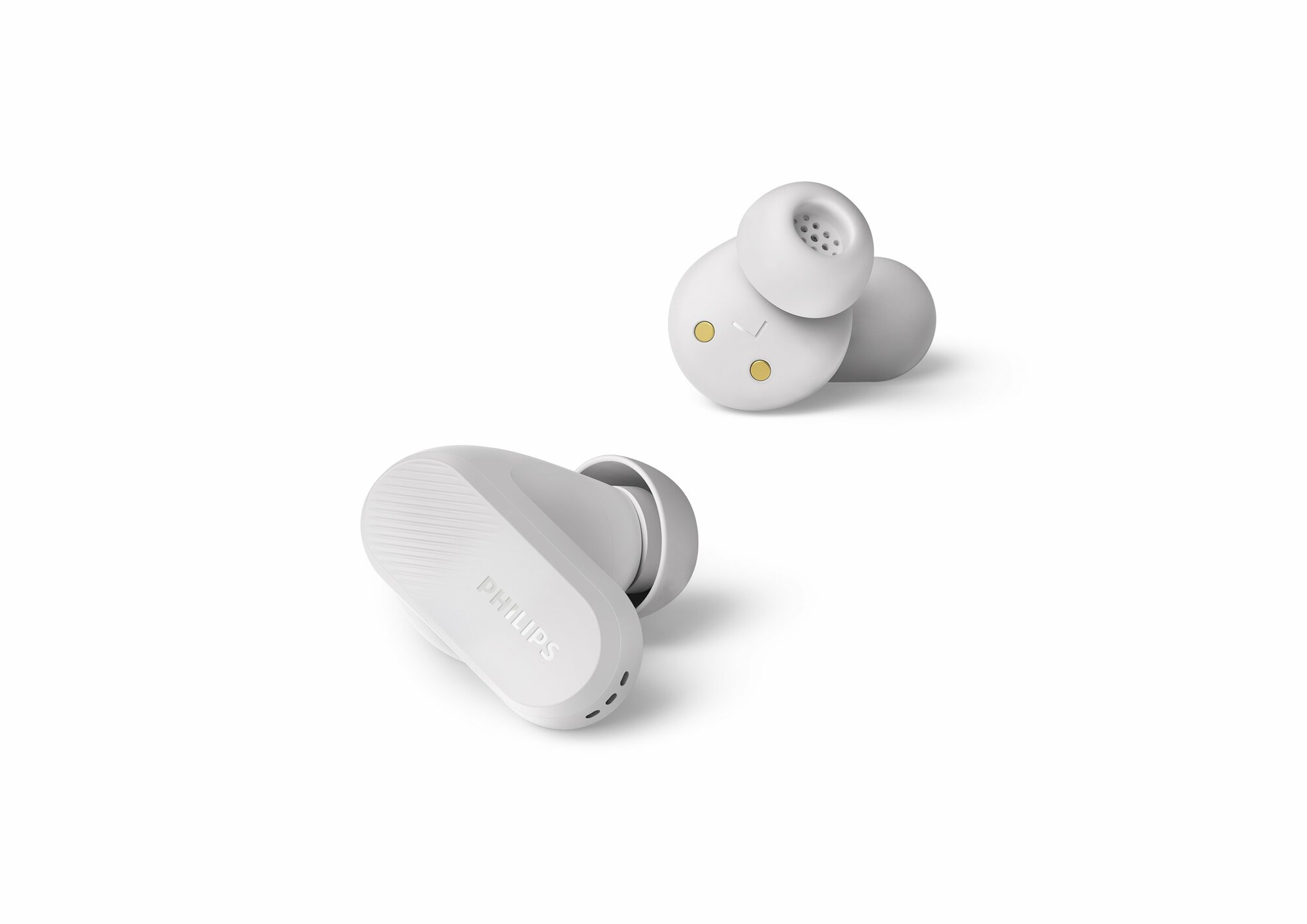 Полностью беспроводные наушники с шумоподавлением Philips TAT3509WT белый до 28 часов воспроизведения