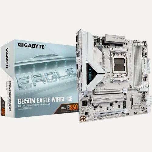 Изображение товара Материнская плата Gigabyte B850M EAGLE WIFI6E ICE (AM5, mATX)