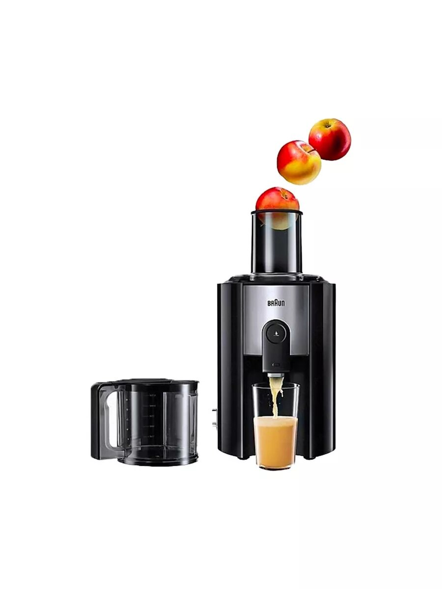 Соковыжималка Braun Multiquick J500, центробежная, 900 Вт, 2 режима скорости, 1,25 л