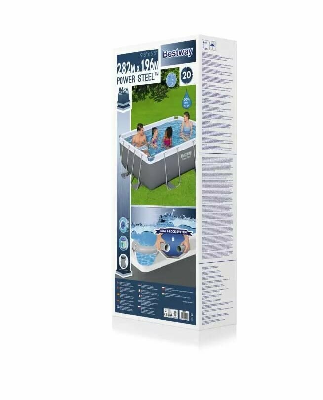 Каркасный бассейн Bestway 2.82х1.96х 84 см +фильтр-насос дозат