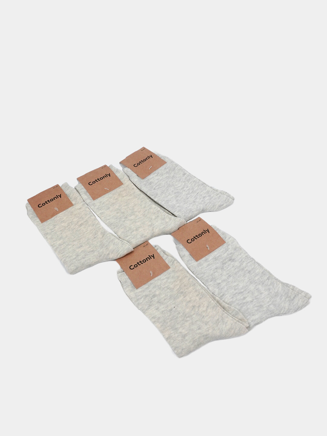 Носки , комплект, 5 пар, размер 36-40, белый — фото 1