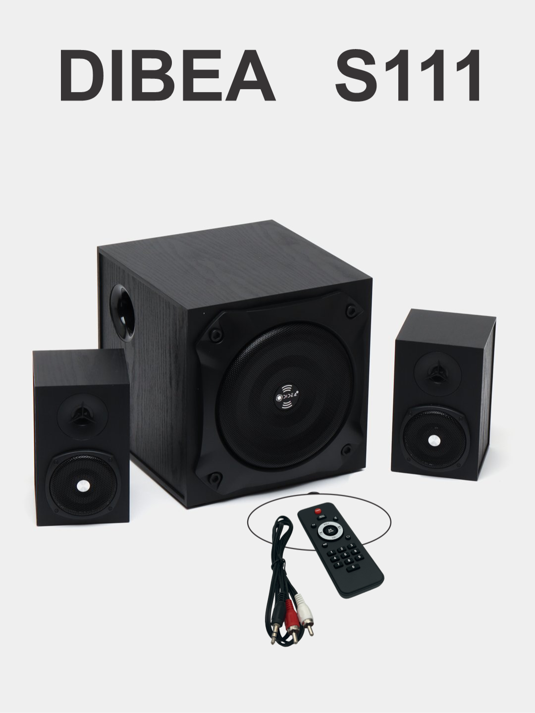 Колонки компьютерные Didea S-505+s111, басовые, MDF, Bluetooth, пульт ДУ, бас, радио, USB, 2.0 Micro usb