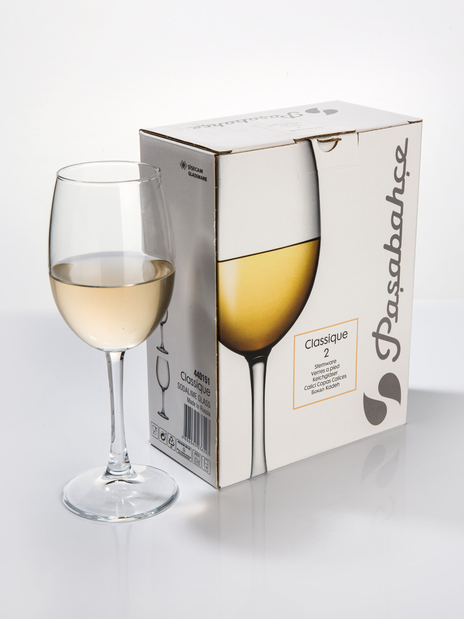 Набор стеклянных бокалов "Классик" 360 мл, Pasabahce, 2 штуки — фото 1