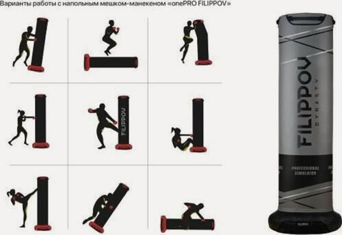 Изображение товара Мешок боксерский FILIPPOV DYNASTY 10033, напольный, с утяжелителем, серый