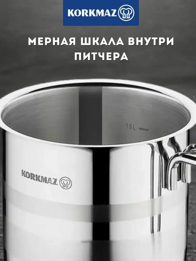 Молочник ASTRA, 2 л KORKMAZ — фото 1