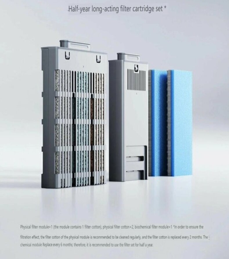 Картинки Набор оригинальных фильтров для умного аквариума Xiaomi Mijia Smart Fish Tank Black (MYG100)