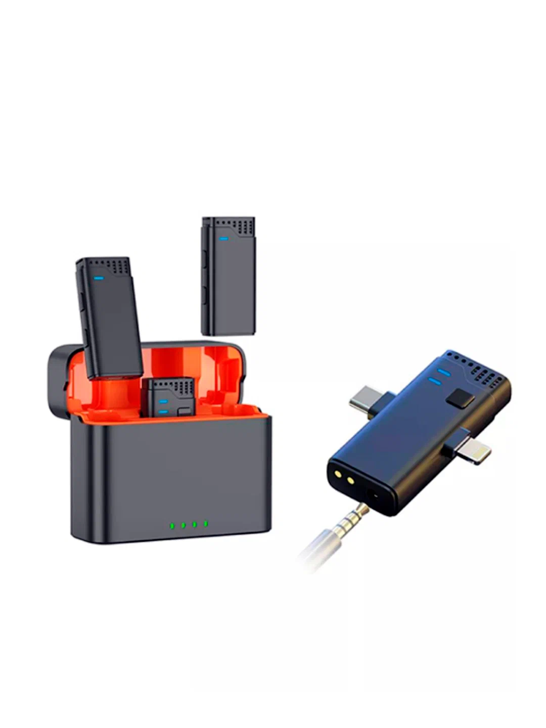 Микрофон для андроид и айфона Lighting и Type-C удобний версия — фото 1