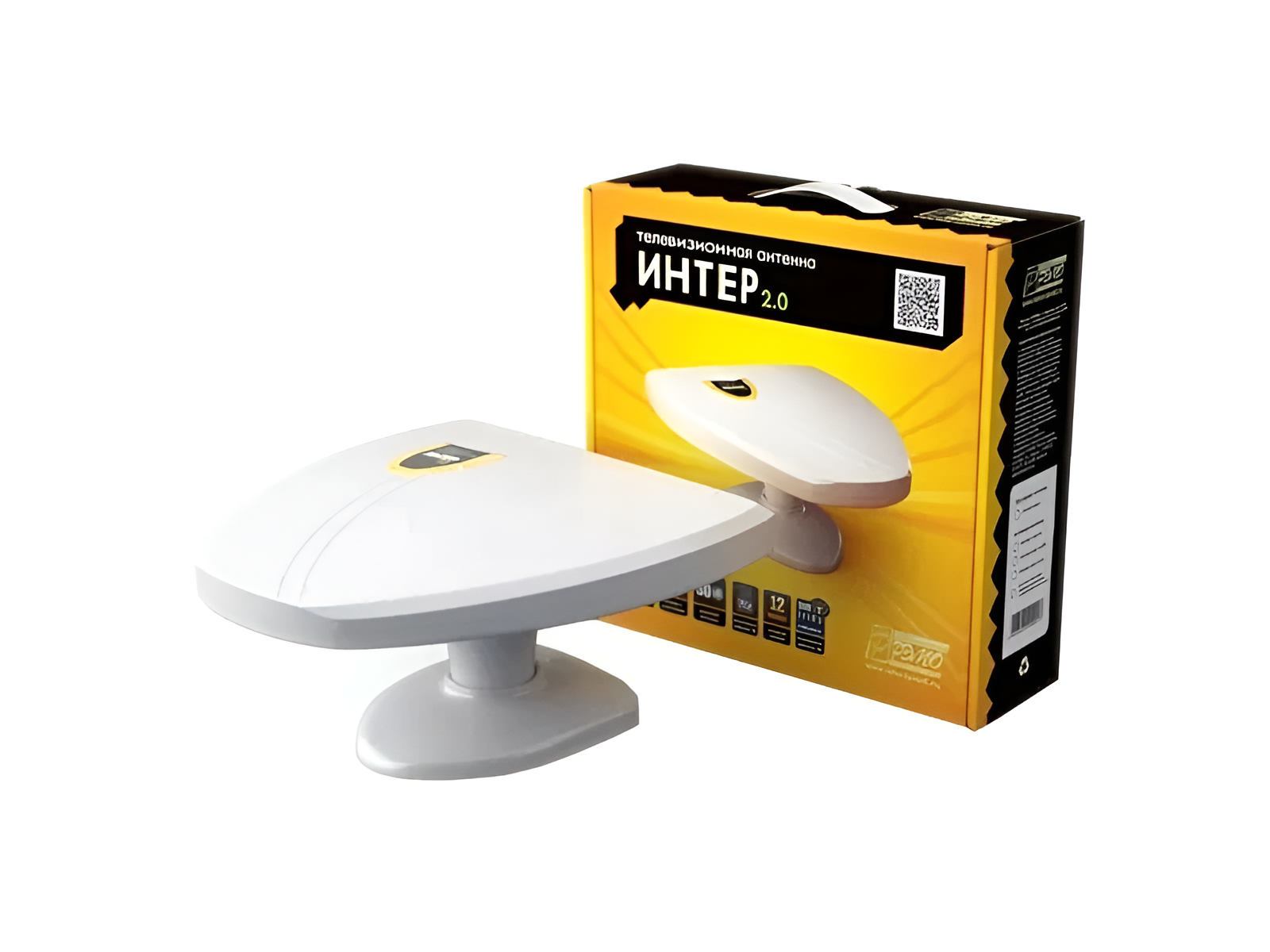 Комнатная антенна РЭМО ИНТЕР-2.0 BAS-5320-DX 402002 активная белая
