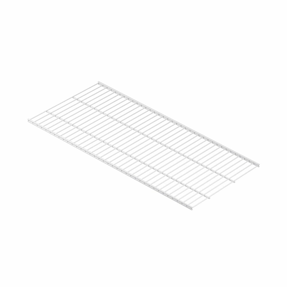 Полка металлическая Larvij 903 х 406 мм белая для гардеробной системы Larvij