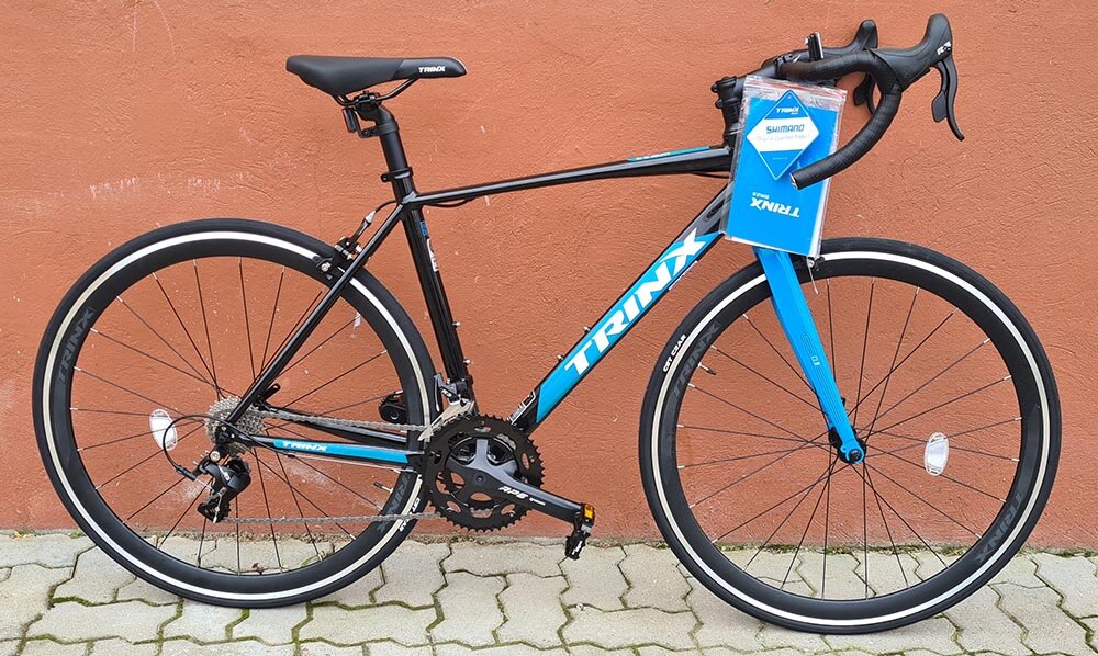 TRINX Шоссейный велосипед TRINX Climber 2.0 (500 мм Black blue)