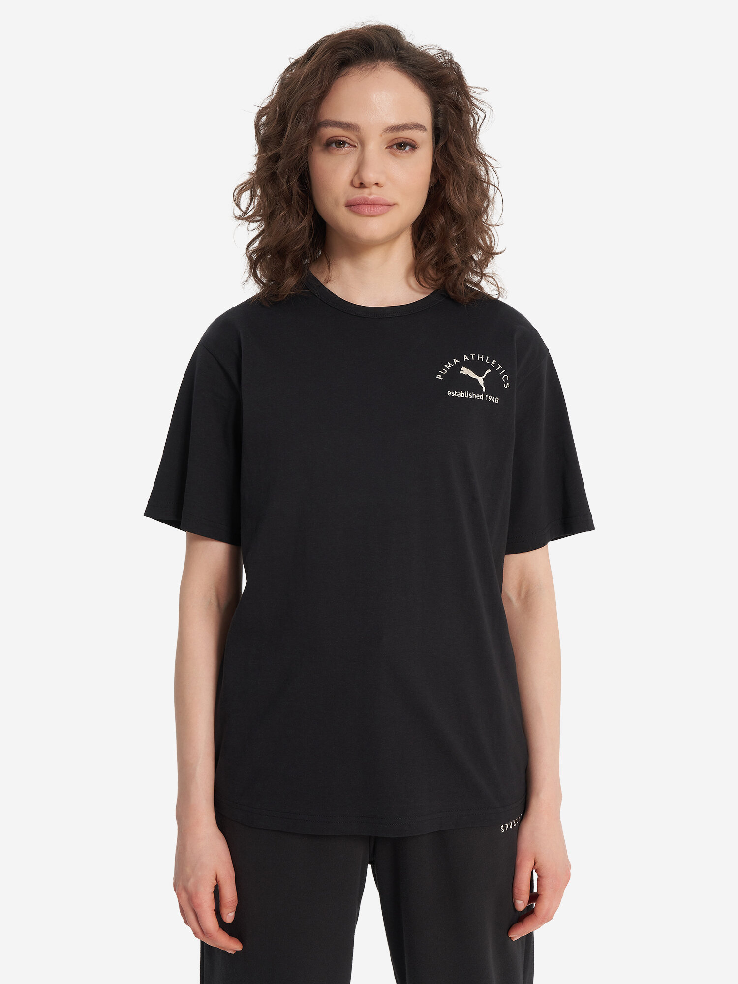 Футболка спортивная PUMA, размер M, черный — фото 1