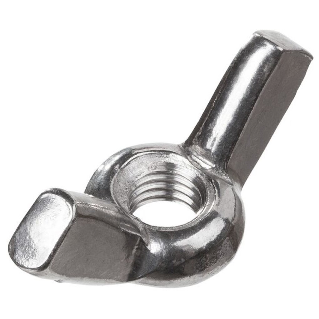 Гайка М6 барашковая нержавеющая сталь А2 DIN 315 STARFIX 200 штук (SM-62453-200)