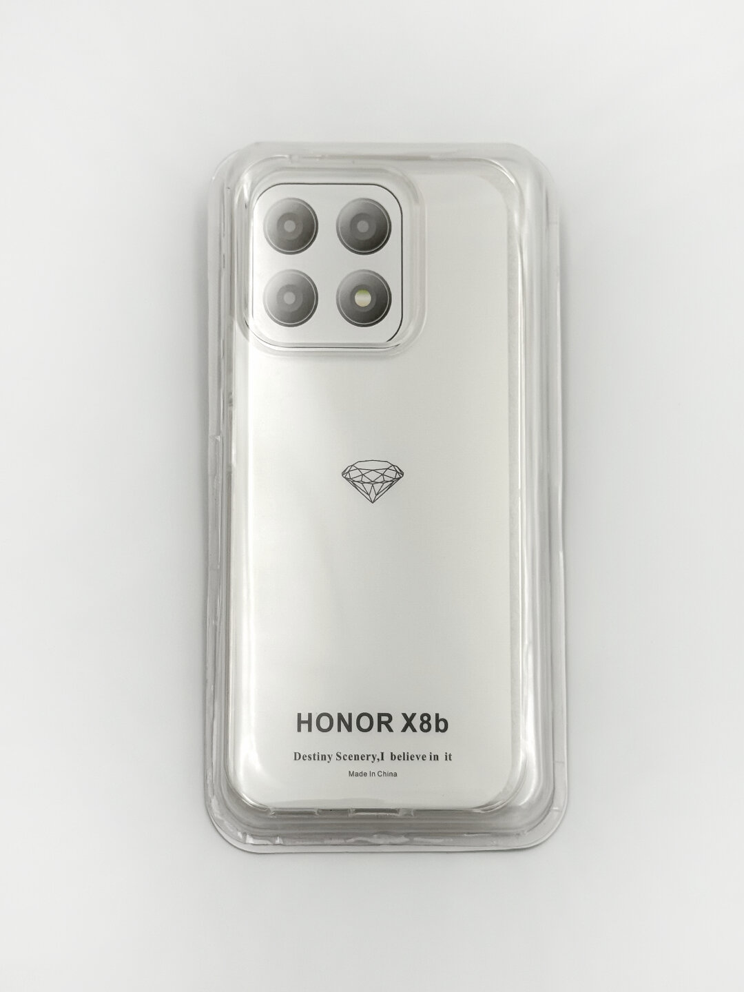 Чехол Honor X8b, TPU, прозрачный, силиконовый, для Honor X8b — фото 1
