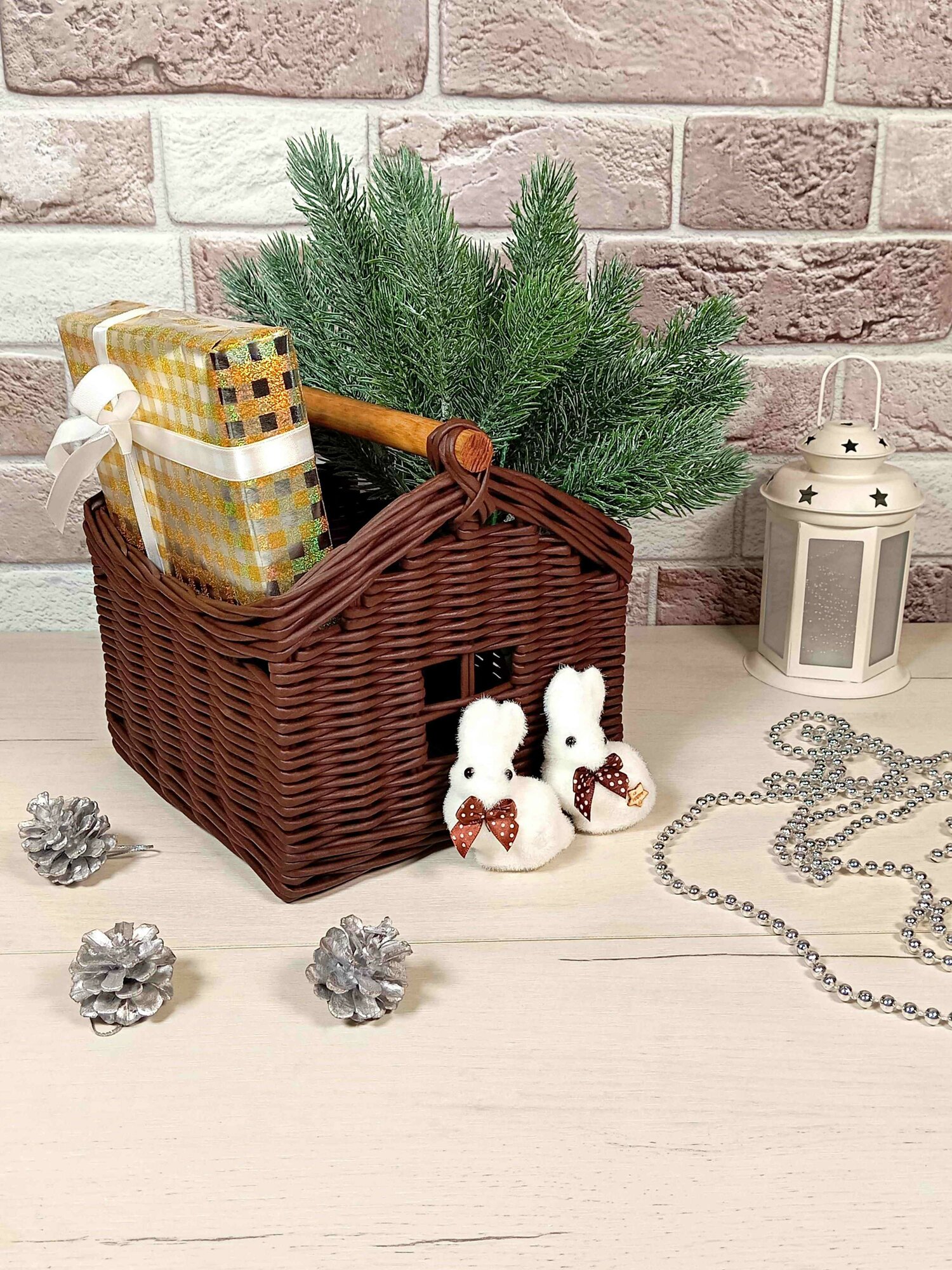 Плетеная корзина 