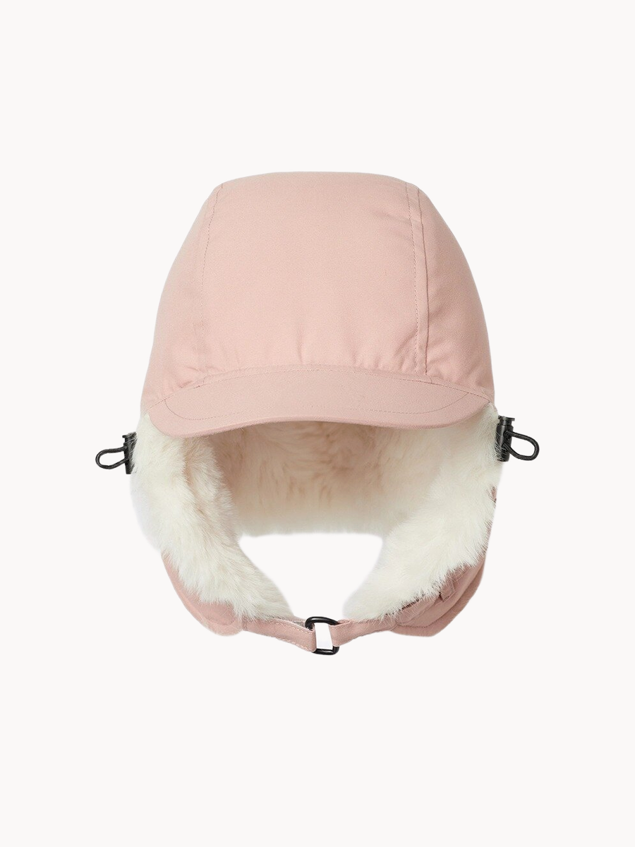 Шапка-ушанка Lassie Kurkku для девочек, размер 54, розовый, — фото 1