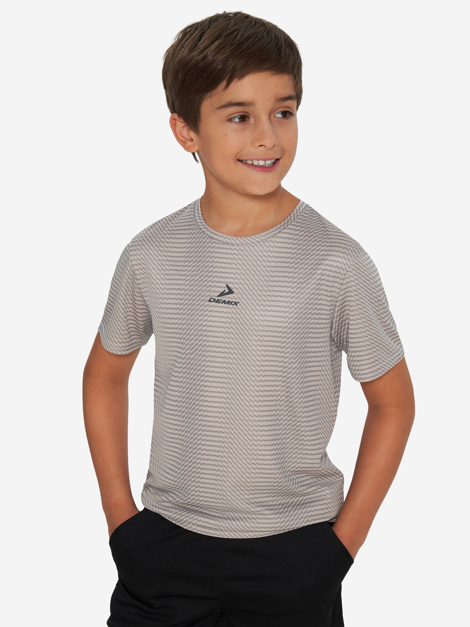 Футболка спортивная Demix, размер 158-164, бежевый — фото 1