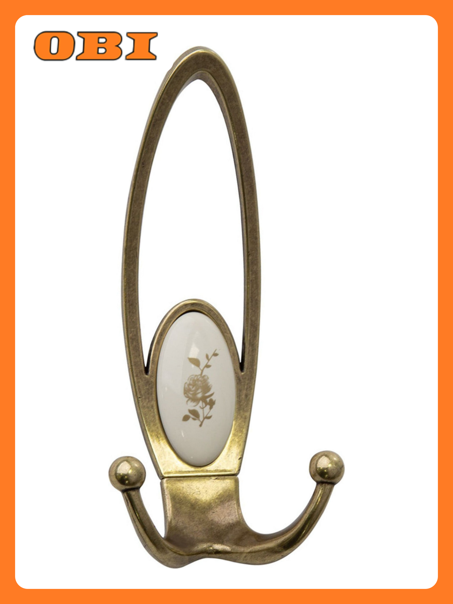 Крючок мебельный KERRON Hooks KR 0400-09 OAB тройной бронзовый