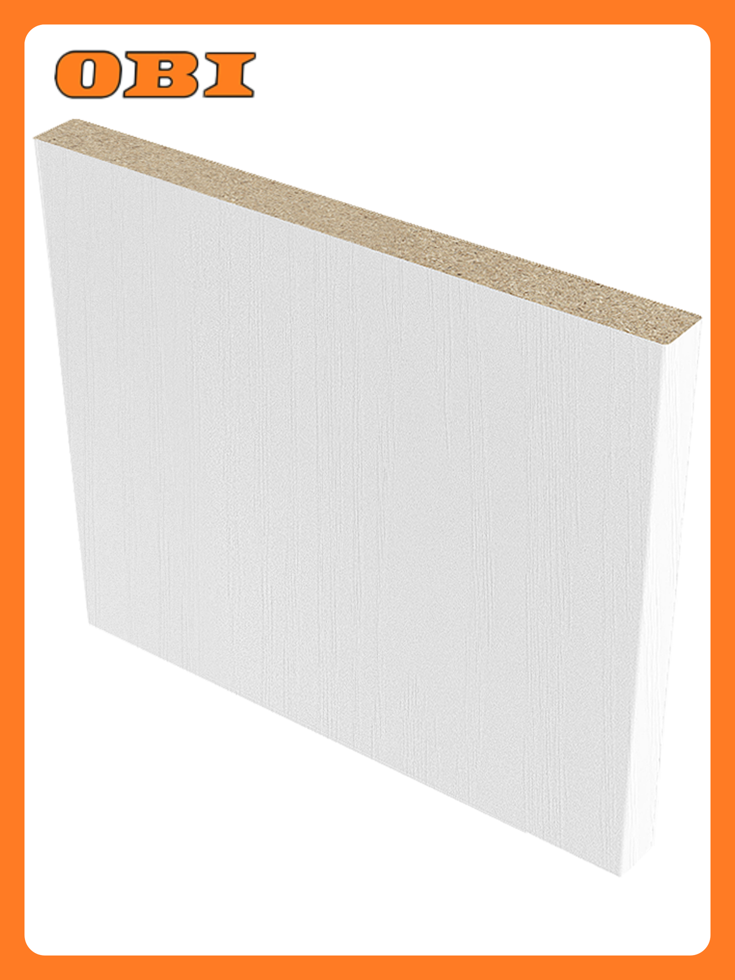 Доборная планка ELDORF Париж 10/Соло МДФ ПВХ 120x8x2070мм белая