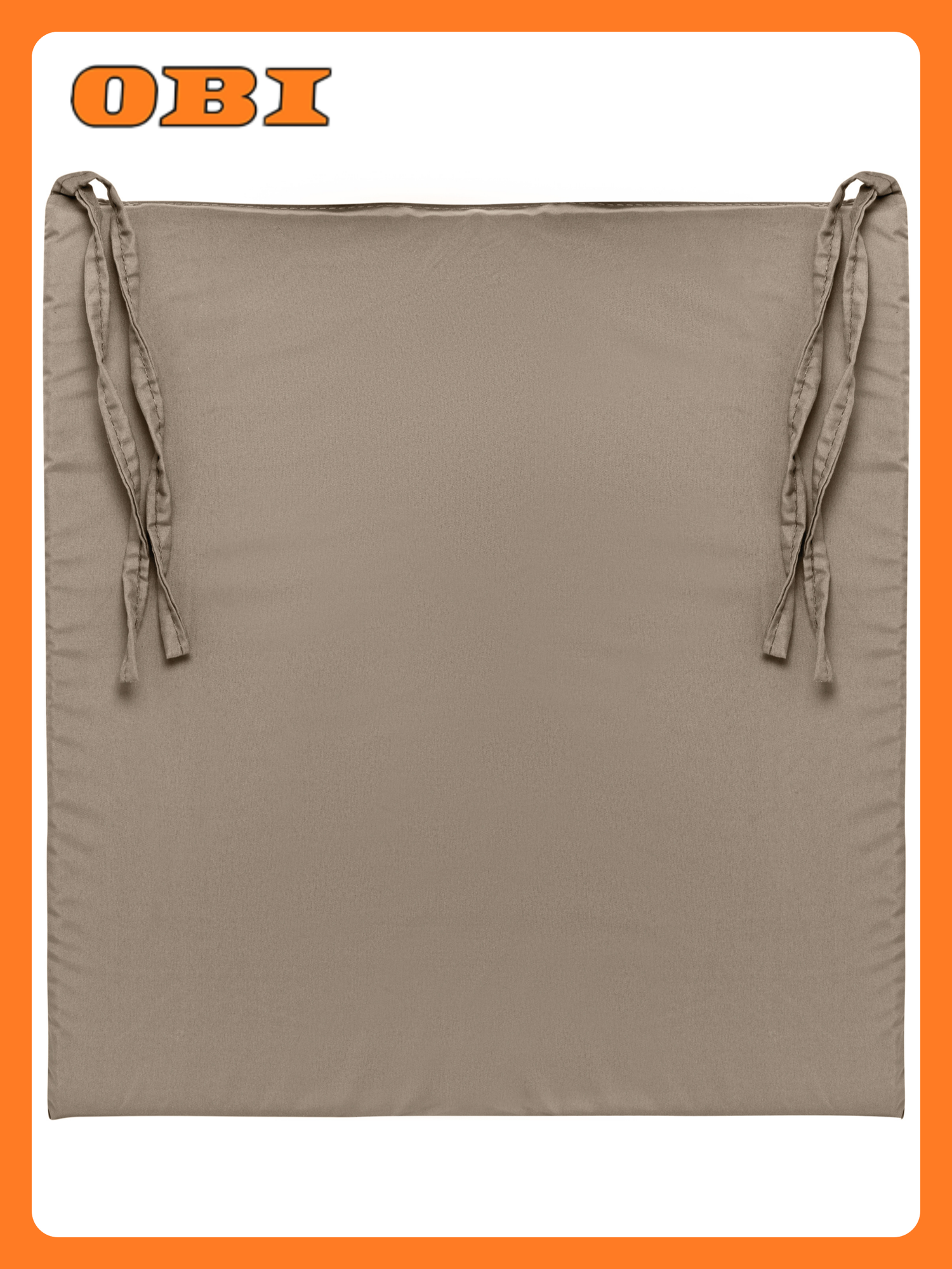 Галета для стула Бельвита бежевая 40x35 см