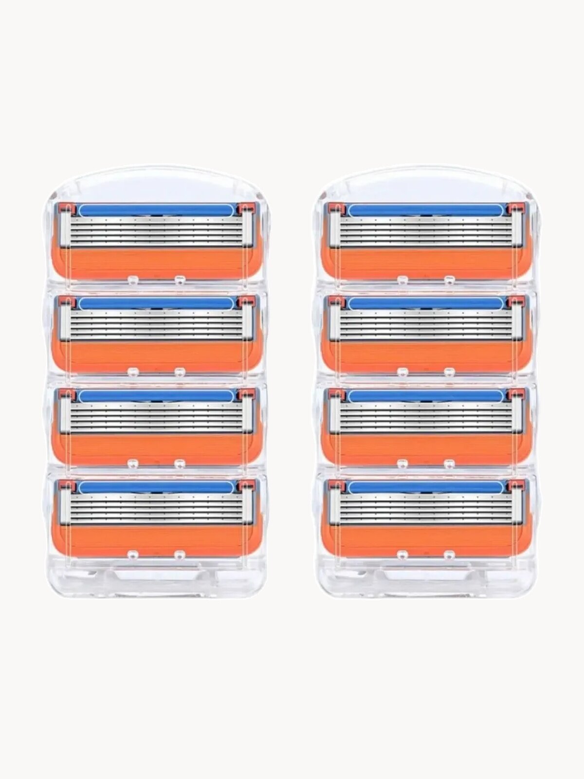 Сменные кассеты для бритвенных станков совместим ы с популярными мужскими бритвами, 8 шт по 5 лезв