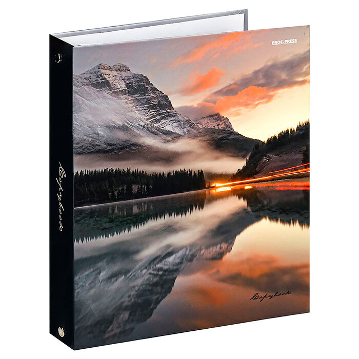 Тетрадь со сменным блоком, на кольцах, 80л. клетка "Тихая природа" Твёрдый переплёт