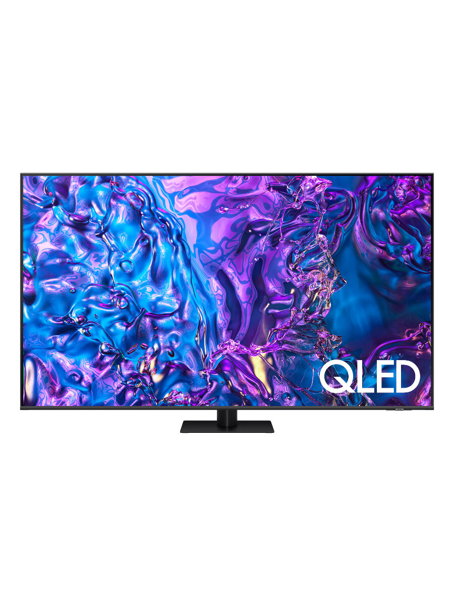 75" Телевизор SAMSUNG QE75Q70DAUXRU QLED 4K Q70D Smart TV, дизайн AirSlim, серый/черный, без RuStore