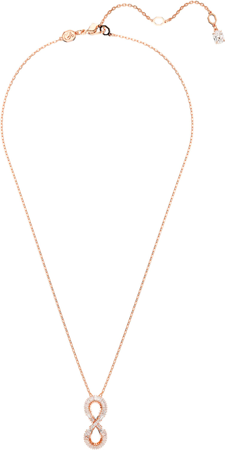 Колье SWAROVSKI, кристаллы Swarovski, 2 шт., длина 45 см, золотой, бесцветный — фото 1